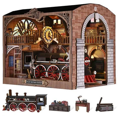 Obrázek produktu pro Omgoods - Sada pro stavbu miniaturního domku "Book Nook" – 3D puzzle pro dospělé