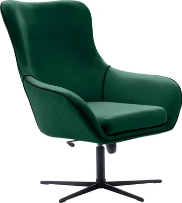 Produktbild von MIRJAN24 Sessel Elis, Wohnzimmersessel vom Hersteller, Dreh- und Kippmechanismus Polstersessel, Metallgestell (Farbe: Velluto 10 + Velluto 10 + Schwarz)