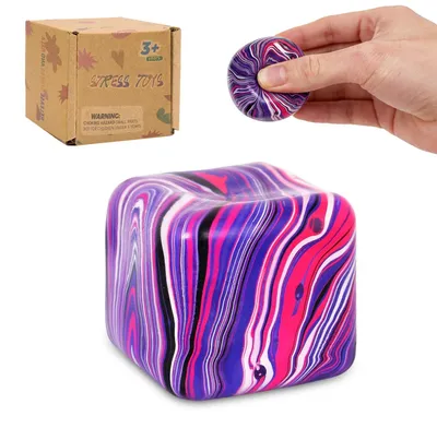 Obrázok produktu pre Hračka na stláčanie, mäkká, odolná, ružová, 1 kus, na relaxáciu
