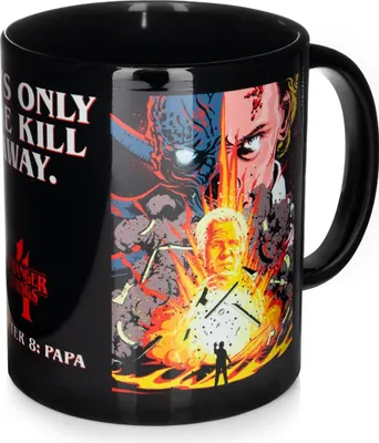 Image de Stranger Things Tasse Papa 315ml noir Pyramide