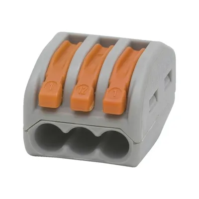 Obrázek produktu pro WAGO 3-cestná svorkovnice 0,08-4,0 mm² 1 kus