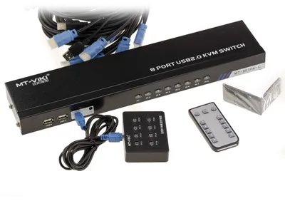 Obrázok produktu pre KVM prepínač pre 8 počítačov s HDMI a USB portami