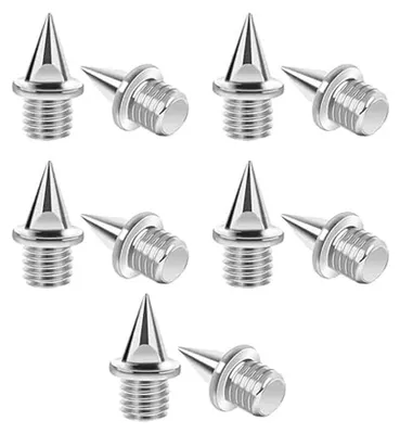 Produktbild von Maxwel - Leichtathletikschuh-Spikes, Kegel (10er-Pack) SX1518 (6 mm) (Silber)