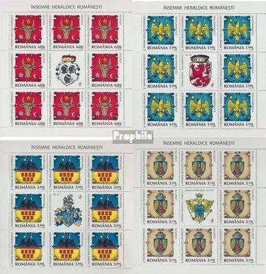 Produktbild von Briefmarken Rumänien 2008 Mi 6326Klb-6329Klb Kleinbogen (kompl.Ausg.) postfrisch Wappen