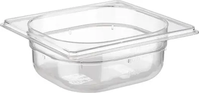 Produktbild von APS 82036 GN 1/6 Behälter, Polycarbonat, 17,6 x 16,2 cm, Tiefe 65 mm, 1 Liter