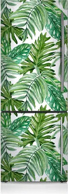 Produktbild von Kühlschrankfolie Aufkleber Kühlschrankmagnete Dekoration Kühlschrankfolie 70x190 cm - Dschungel