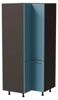 Produktbild von Eckvorratsschrank BARI 90x90cm lackiert Farbe & Ausführung wählbar BA-D24N/207,RAL 5024 pastellblau matt,lava