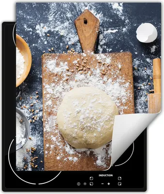 Immagine prodotto di DarHaus Piastra di copertura per fornelli 45x52 cm Tappetino antiscivolo Roll-up, pane - Cucina