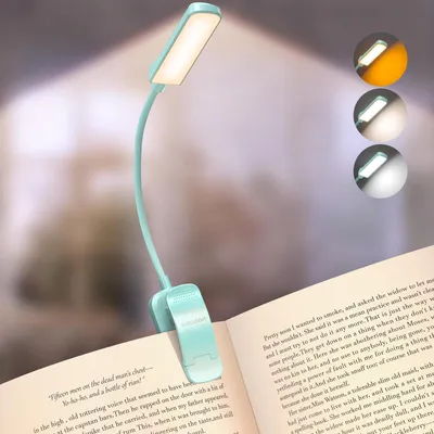 Image de Lampe de lecture pour livre, rechargeable, avec 13 LED