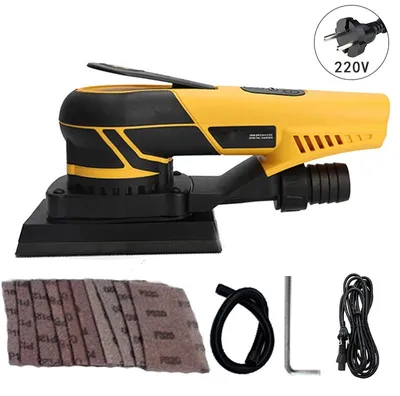 Produktbild von Elektrischer Exzenterschleifer - Schwingschleifer 150 mm - 350 W 220 V DC - 1200 U/min - Für Holz, Wand, Autopolitur