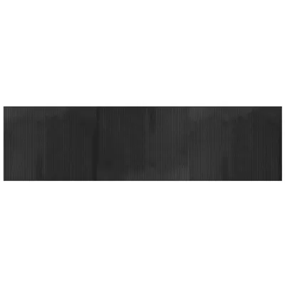 Produktbild von vidaXL Teppich Rechteckig Grau 80x300 cm Bambus