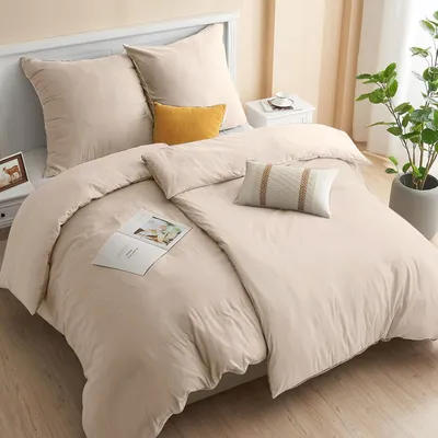 Produktbild von ohano Bettwäsche 135x200 4 tlg. Mikrofaser Set Khaki