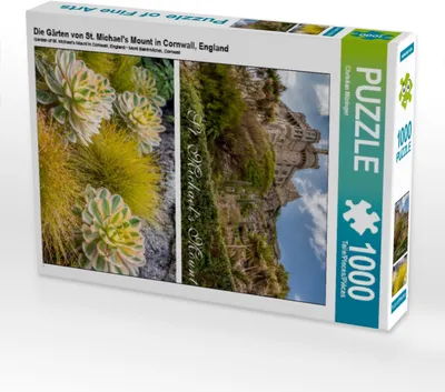 Produktbild von CALVENDO Puzzle Die Gärten von St. Michael's Mount in Cornwall, England | 1000 Teile Lege-Größe 64x48cm Foto-Puzzle für glückliche Stunden
