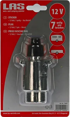 Produktbild von LAS Stecker, 7-polig, 12V, aus Metall