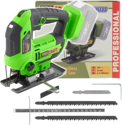 Produktbild von Procraft ST22 Akku Stichsäge 20 V 80 mm Brushless Solo - ohne Akku, ohne Ladegerät