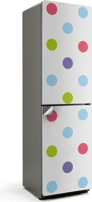 Zdjęcie produktu dla Wzór z motywami geometrycznymi - Naklejka na lodówkę - Naklejka na lodówkę - Dekoracja lodówki - Samoprzylepna folia na lodówkę - Dekoracja kuchni - 60x205 cm