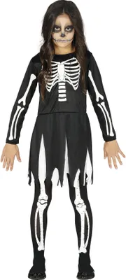 Produktbild von Little Miss Skeleton Mädchenkostüm