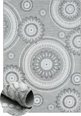 Zdjęcie produktu dla 160 x 230 cm Dywan Ivy II grau – na zewnątrz i do domu