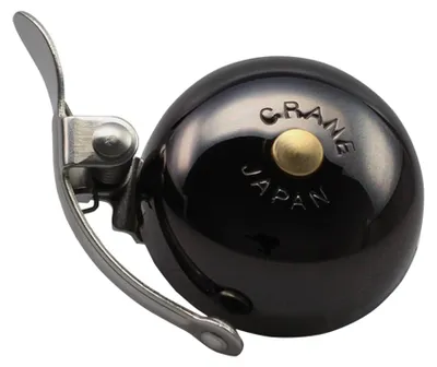 Produktbild von Crane Bell Co. Suzu Mini Klingel Glocke Retro neo-black Steel Band Mount