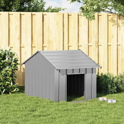 Obrázok produktu pre vidaXL Psia búda so strechou 83x130x85 cm Pozinkovaná oceľ