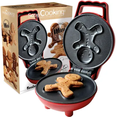 Productafbeelding van Mini-wafelmachine Lebkuchenmann - Carambelle Sarl - Scrapcooking