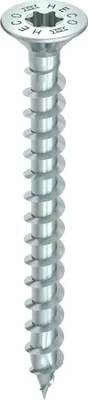 Produktbild von HECO-Topix-Plus-Schraube - Ø8x60mm - Senkkopf mit Frästaschen - Gesamtgewinde - T40 - Packung mit 100 Stück - 61956
