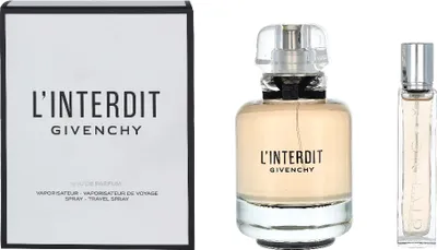 Productafbeelding van Givenchy L'Interdit Eau de Parfum, 80 ml, met een travel size van 12,5 ml