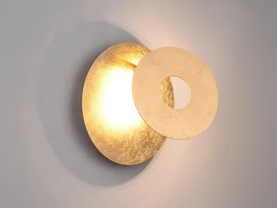 Immagine prodotto di Applique a LED LEANO oro e sfumature dorate 6W Bianco caldo 560 lm metallo dim.: 18x18x6,7 cm IP20 Trio