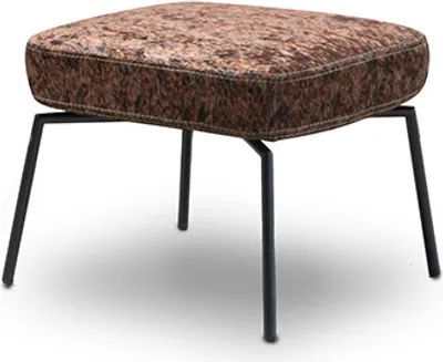 Produktbild von Lisanne Hocker Fußhocker Braun / Rot