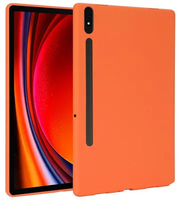 Immagine prodotto di Per Samsung Galaxy Tab S10 Plus / S9 Plus FE Plus / S8 Plus Custodia in silicone TPU Ultra sottile Arancione