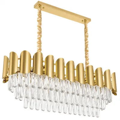 Zdjęcie produktu dla Toolight Lampa Wisząca Z Kryształami Swe101-cp Złota