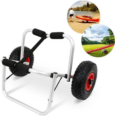Produktbild von Aluminium Transportwagen für SUP und Kajak – Opvouwbar – 80 kg Tragfähigkeit