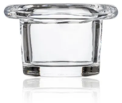 Produktbild von Teelichthalter EDGE H. 4,8cm D. 7,6cm Glas transparent Sandra Rich