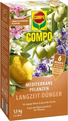 Zdjęcie produktu dla COMPO Mediterranean Plants nawóz o spowolnionym działaniu na 50 m² - 1,5 kg