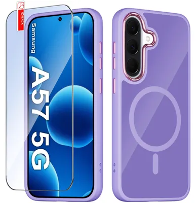 Produktbild von Hülle für Samsung A57 5G – Magsafe-Hülle, matt, magnetisch, Premium + Glas