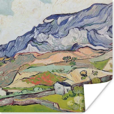 Produktbild von MuchoWow® Poster Die Alpen - Vincent van Gogh 100x100 cm - Babyzimmer