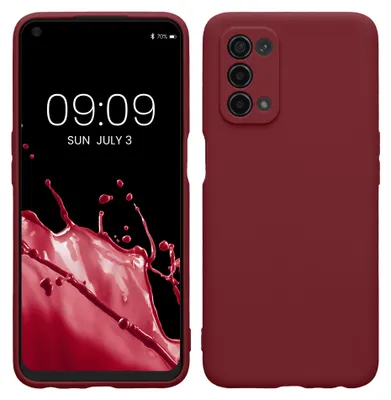 Produktbild von kwmobile Handyhülle für Oppo A74 (5G) / A54 (5G) Hülle - weiches Handy Silikon Case - Schutzhülle Cover - Bordeaux Violett