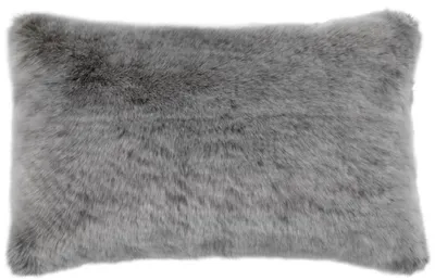 Produktbild von Casa Padrino Luxus Kunstfell Kissen Dunkelgrau 60 x 40 cm - Wohnzimmer Deko Accessoires