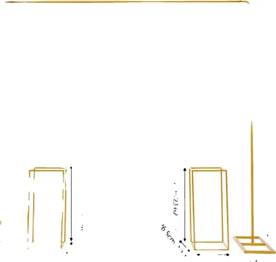 Image de Arche de mariage, design élégant, structure métallique robuste, M, dorée