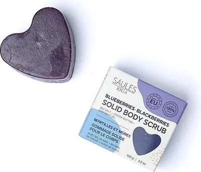 Obrázok produktu pre Prírodné peelingové mydlo Čučoriedky Černice -- sada 3 ks - 100 g
