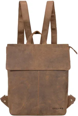 Produktbild von Leder Vintage-Tas Braun Mittelgroß Laptop-Tas für Damen und Herren 13,3 Zoll mit echtem Leder, dunkelbraun