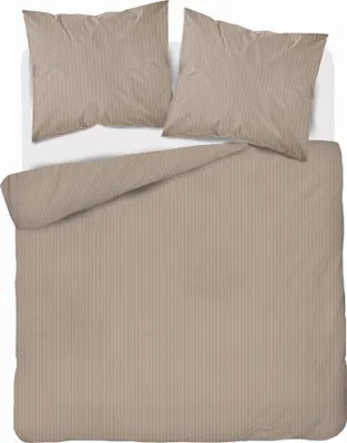 Obrázek produktu pro Detexpol Adamash ložní prádlo 160x200 taupe béžová tmavá jednobarevné pruhy 1 cm Pure