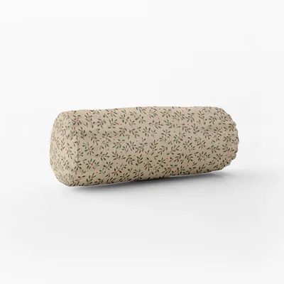 Produktbild von Kissenhülle Stechpalmenzweige natur div. Größen SCHÖNER LEBEN. Größe 15x40cm (ØxB) Nackenrolle 15x40cm (ØxB) Nackenrolle Größe
