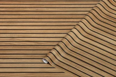 Image de d-c-fix Film adhésif pour meubles, imitation bois, lamelles foncées, 67,5 cm x 2 m