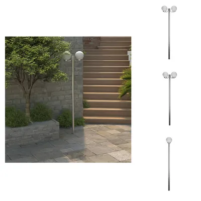 Immagine prodotto di vidaXL Candelabro da giardino a 2 luci 220 cm - Illuminazione esterna