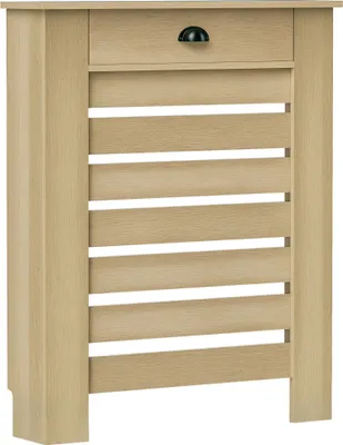 Obrázek produktu pro Kryt radiátoru - Kryt radiátoru - Se zásuvkou - MDF - 78 x 19 x 95,5 cm - Do obývacího pokoje ložnice předsíně - Hnědý