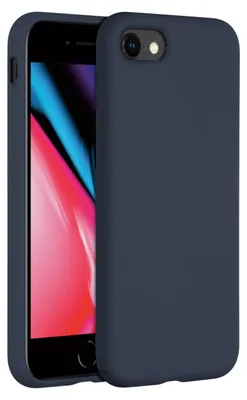 Produktbild von Accezz Liquid Silikoncase iPhone SE (2022 / 2020) / 8 / 7 - Dunkelblau