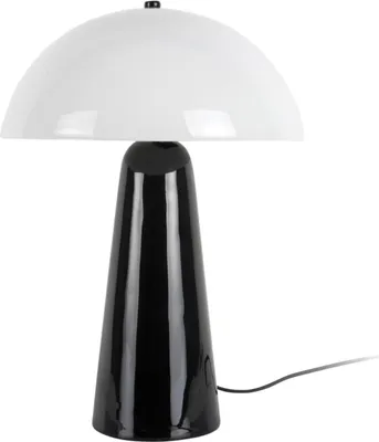 Produktbild von Leitmotiv - Tischleuchte Vidrio Centro - Schwarz - 30x30x42cm Tischlampe - Nachttischlampe, Wohnzimmer, Schlafzimmer