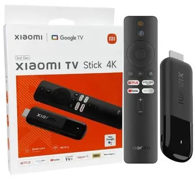 Produktbild von Xiaomi TV Stick 4K (2. Generation), Multimedia‑Player, Google TV, Wi‑Fi 6, Dolby Atmos, Dolby Vision, HDR10+