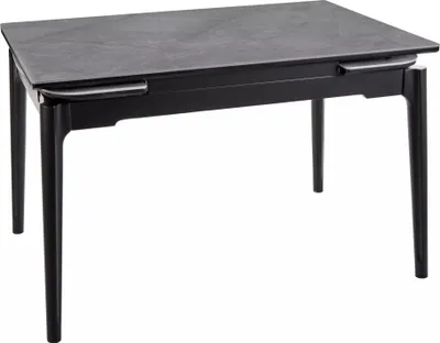 Obrázek produktu pro Rozkládací jídelní stůl 120(180)x80 IMRAN - šedý / černý